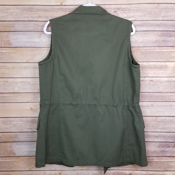 B Sweet Zip Up Collared Vest Size Medium - Picture 2 of 7